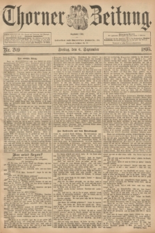 Thorner Zeitung : Begründet 1760. 1895, Nr. 209 (6 September)