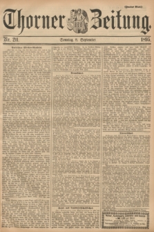 Thorner Zeitung. 1895, Nr. 211 (8 September) - Zweites Blatt