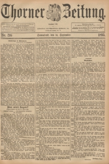 Thorner Zeitung : Begründet 1760. 1895, Nr. 216 (14 September)