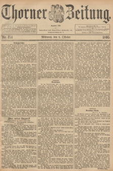 Thorner Zeitung : Begründet 1760. 1895, Nr. 231 (2 Oktober)