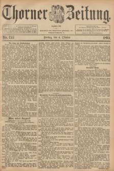 Thorner Zeitung : Begründet 1760. 1895, Nr. 233 (4 Oktober)