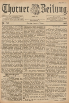 Thorner Zeitung : Begründet 1760. 1895, Nr. 235 (6 Oktober) - Erstes Blatt