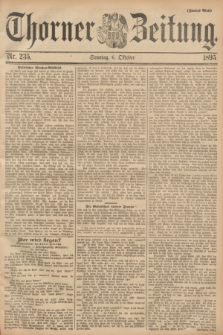 Thorner Zeitung. 1895, Nr. 235 (6 Oktober) - Zweites Blatt