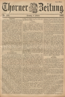 Thorner Zeitung. 1895, Nr. 235 (6 Oktober) - Drittes Blatt