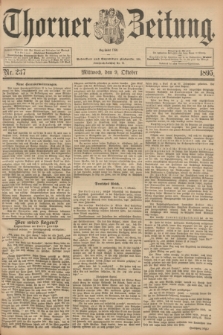 Thorner Zeitung : Begründet 1760. 1895, Nr. 237 (9 Oktober)