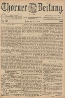 Thorner Zeitung : Begründet 1760. 1895, Nr. 245 (18 Oktober)
