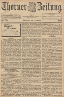 Thorner Zeitung : Begründet 1760. 1895, Nr. 258 (2 November) + dod.