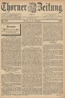 Thorner Zeitung : Begründet 1760. 1895, Nr. 280 (29 November)