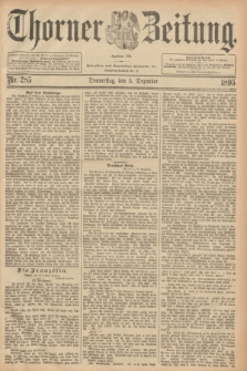 Thorner Zeitung : Begründet 1760. 1895, Nr. 285 (5 Dezember)
