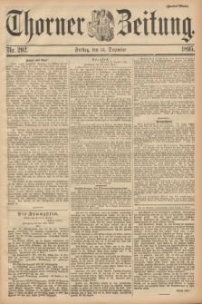 Thorner Zeitung. 1895, Nr. 292 (13 Dezember) - Zweites Blatt