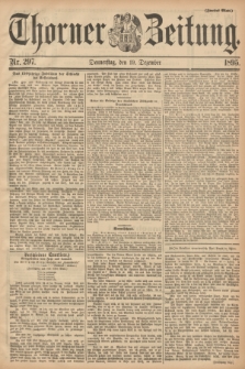 Thorner Zeitung. 1895, Nr. 297 (19 Dezember) - Zweites Blatt