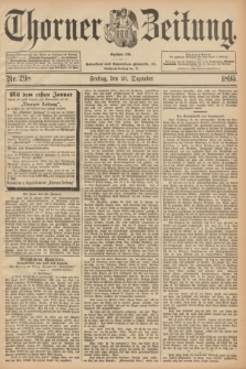 Thorner Zeitung : Begründet 1760. 1895, Nr. 298 (20 Dezember)