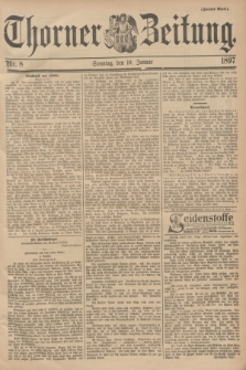 Thorner Zeitung. 1897, Nr. 8 (10 Januar) - Zweites Blatt