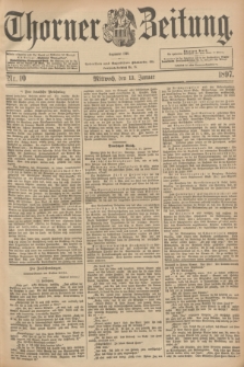 Thorner Zeitung : Begründet 1760. 1897, Nr. 10 (13 Januar)