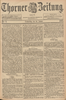 Thorner Zeitung : Begründet 1760. 1897, Nr. 11 (14 Januar)