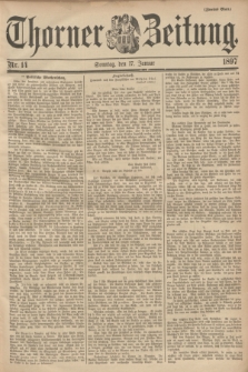 Thorner Zeitung. 1897, Nr. 14 (17 Januar) - Zweites Blatt