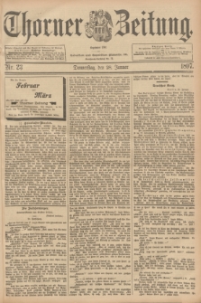Thorner Zeitung : Begründet 1760. 1897, Nr. 23 (28 Januar)