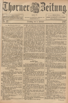 Thorner Zeitung : Begründet 1760. 1897, Nr. 27 (2 Februar)