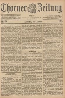 Thorner Zeitung : Begründet 1760. 1897, Nr. 29 (4 Februar)