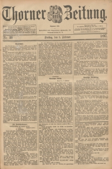 Thorner Zeitung : Begründet 1760. 1897, Nr. 30 (5 Februar)