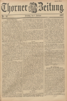 Thorner Zeitung. 1897, Nr. 32 (7 Februar) - Zweites Blatt