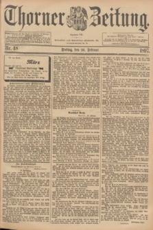 Thorner Zeitung : Begründet 1760. 1897, Nr. 48 (26 Februar)