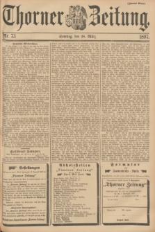 Thorner Zeitung. 1897, Nr. 73 (28 März) - Zweites Blatt