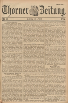 Thorner Zeitung. 1897, Nr. 79 (4 April) - Zweites Blatt