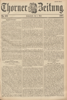 Thorner Zeitung. 1897, Nr. 100 (1 Mai) - Zweites Blatt