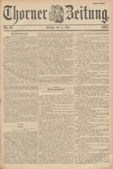 Thorner Zeitung. 1897, Nr. 111 (14 Mai) - Zweites Blatt