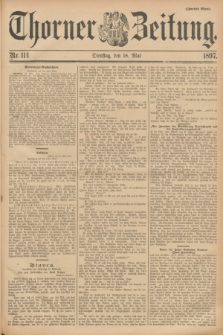 Thorner Zeitung. 1897, Nr. 114 (18 Mai) - Zweites Blatt
