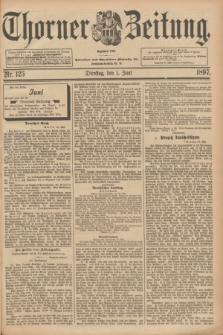 Thorner Zeitung : Begründet 1760. 1897, Nr. 125 (1 Juni)