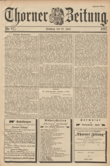 Thorner Zeitung. 1897, Nr. 147 (27 Juni) - Zweites Blatt