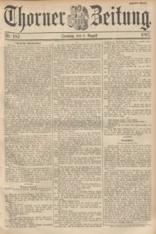 Thorner Zeitung. 1897, Nr. 183 (8 August) - Zweites Blatt