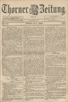 Thorner Zeitung : Begründet 1760. 1897, Nr. 185 (11 August)