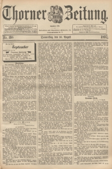 Thorner Zeitung : Begründet 1760. 1897, Nr. 198 (26 August)