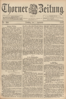 Thorner Zeitung : begründet 1760. 1897, Nr. 208 (7 September)