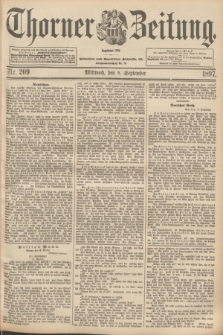 Thorner Zeitung : begründet 1760. 1897, Nr. 209 (8 September)