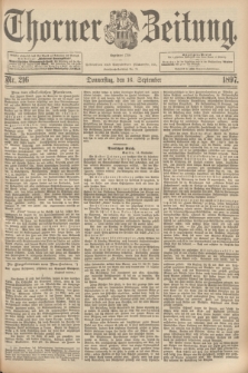 Thorner Zeitung : begründet 1760. 1897, Nr. 216 (16 September) + dod.