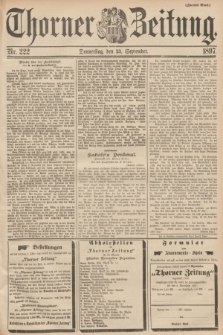 Thorner Zeitung. 1897, Nr. 222 (23 September) - Zweites Blatt