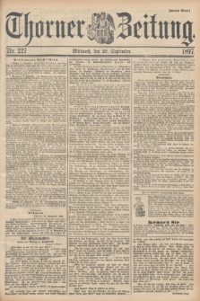 Thorner Zeitung. 1897, Nr. 227 (29 September) - Zweites Blatt