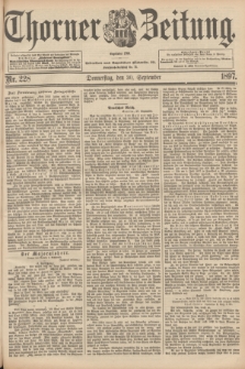 Thorner Zeitung : begründet 1760. 1897, Nr. 228 (30 September) + dod.