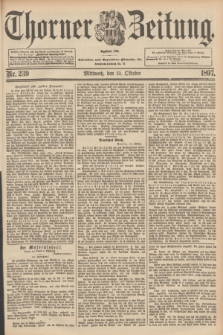 Thorner Zeitung : Begründet 1760. 1897, Nr. 239 (13 Oktober)