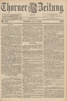 Thorner Zeitung : Begründet 1760. 1897, Nr. 240 (14 Oktober)