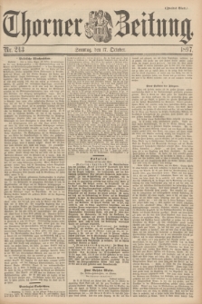 Thorner Zeitung. 1897, Nr. 243 (17 October) - Zweites Blatt