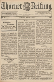 Thorner Zeitung : Begründet 1760. 1897, Nr. 248 (23 Oktober)