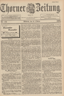 Thorner Zeitung : Begründet 1760. 1897, Nr. 251 (27 Oktober) - Erstes Blatt