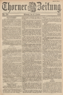 Thorner Zeitung. 1897, Nr. 251 (27 October) - Zweites Blatt