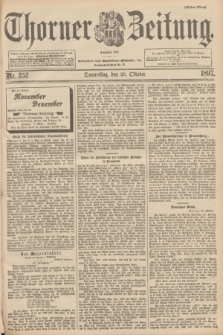 Thorner Zeitung : Begründet 1760. 1897, Nr. 252 (28 Oktober) - Erstes Blatt