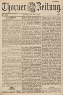 Thorner Zeitung. 1897, Nr. 252 (28 Oktober) - Zweites Blatt